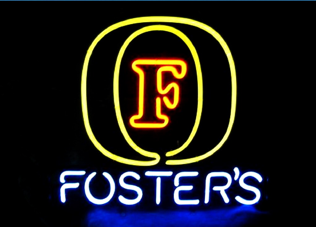 Fosters Lager Logo Large Neon Sign